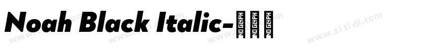 Noah Black Italic字体转换 Noah Black Italic字体转换